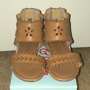 Cat and jack leather gladiator sandals size 6